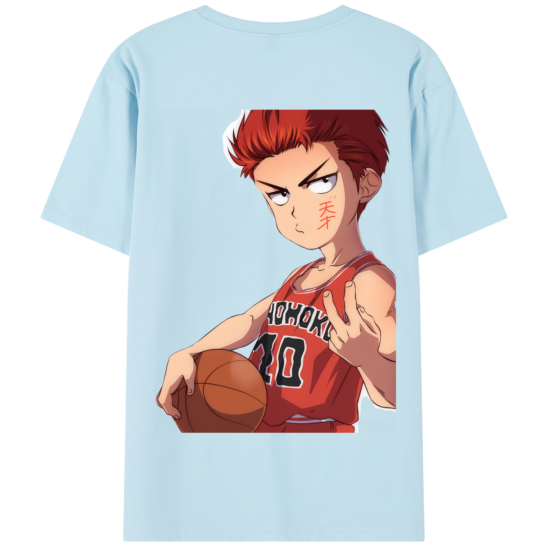 SLAM DUNK／スラムダンク 綿100％半袖Tシャツ（背面プリント）